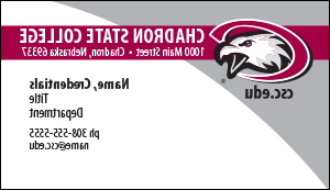 CSC business card, primary design option.