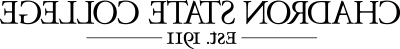 Stylized wordmark showing Chadron State College Est. 1911年风景画.