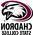 CSC鹰标志与黑色注册商标符号和肖像风格的夏德龙州立学院.